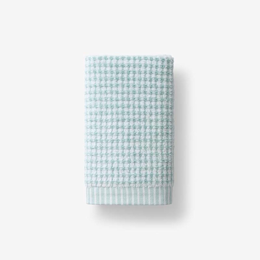 Textured Dot Hand Towel - Blue