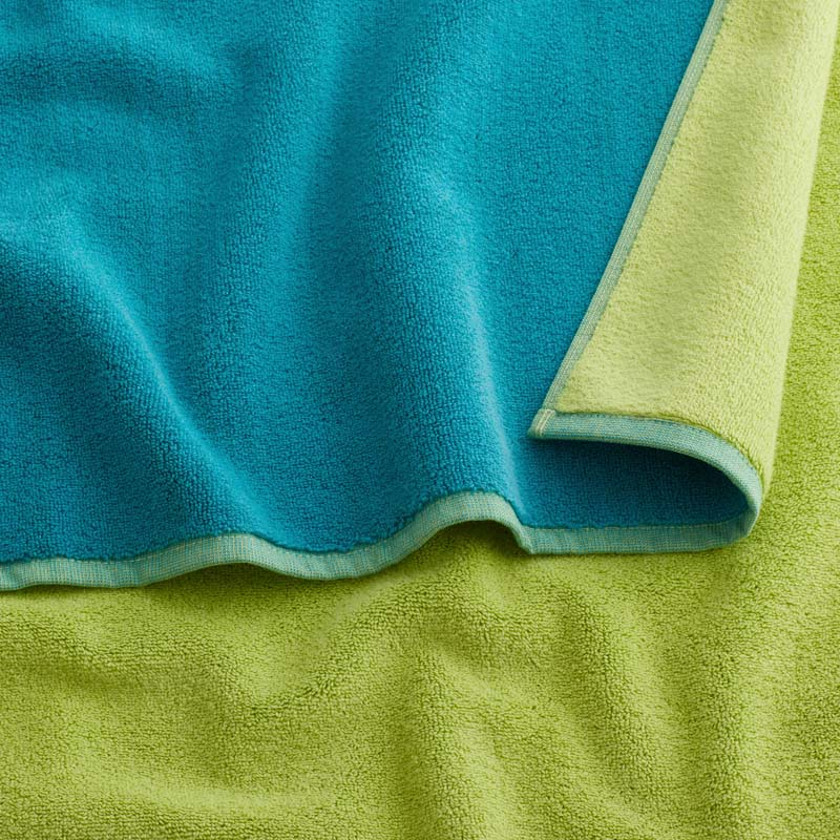 Reversible Solid Bath Towel,Teal Blue