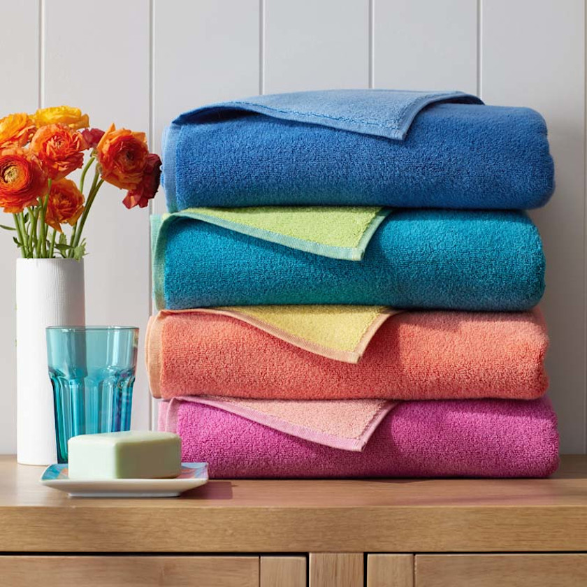Reversible Solid Bath Towel