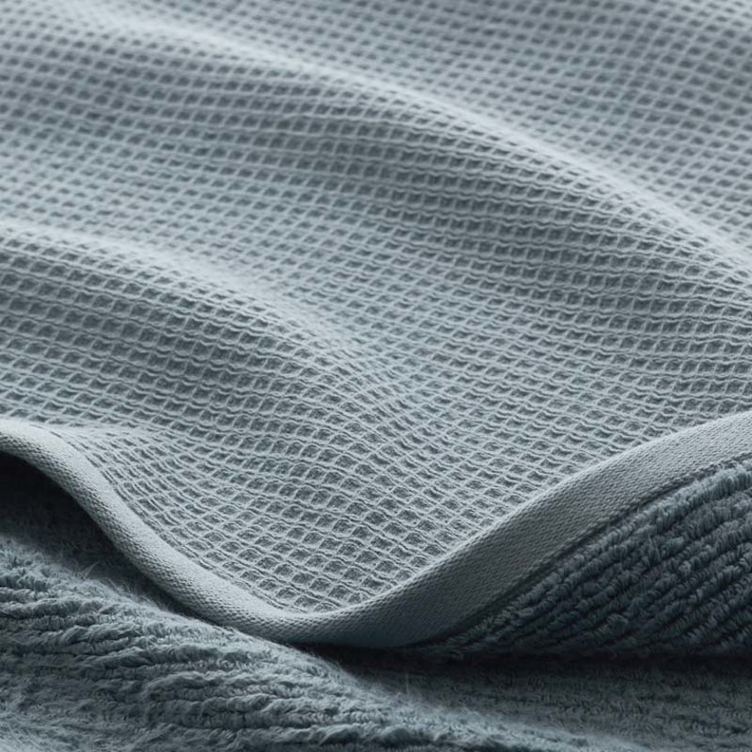 Waffle Bath Towel,Smoky Blue