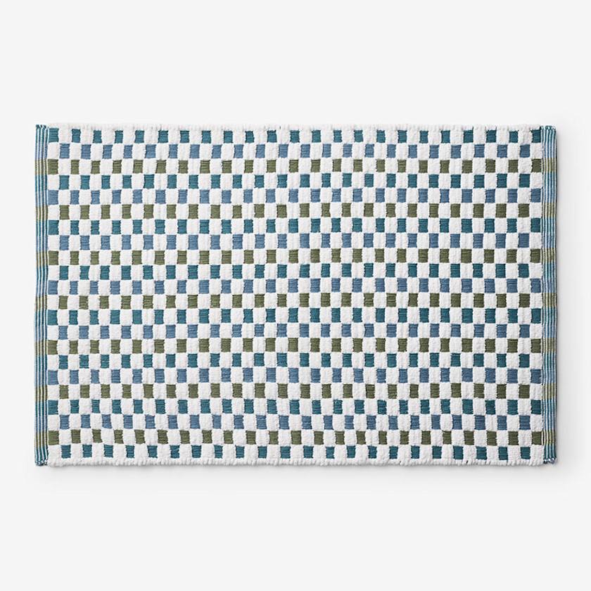Checkered Bath Rug