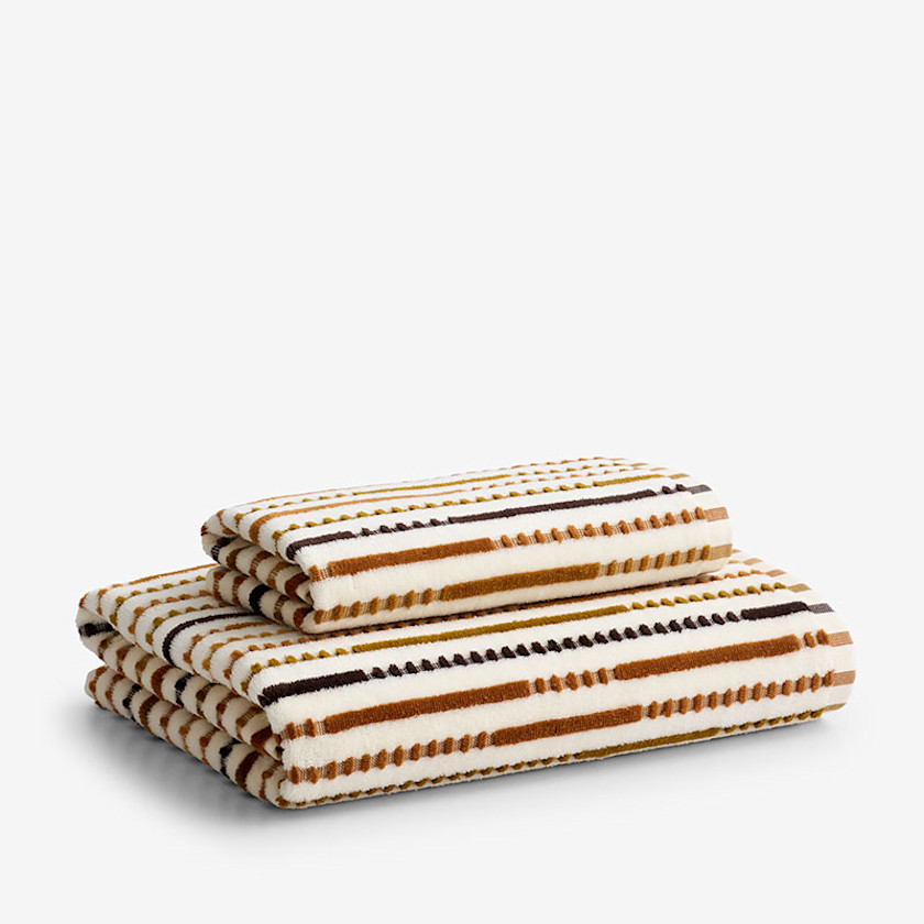 Stripe Velour Bath Towel