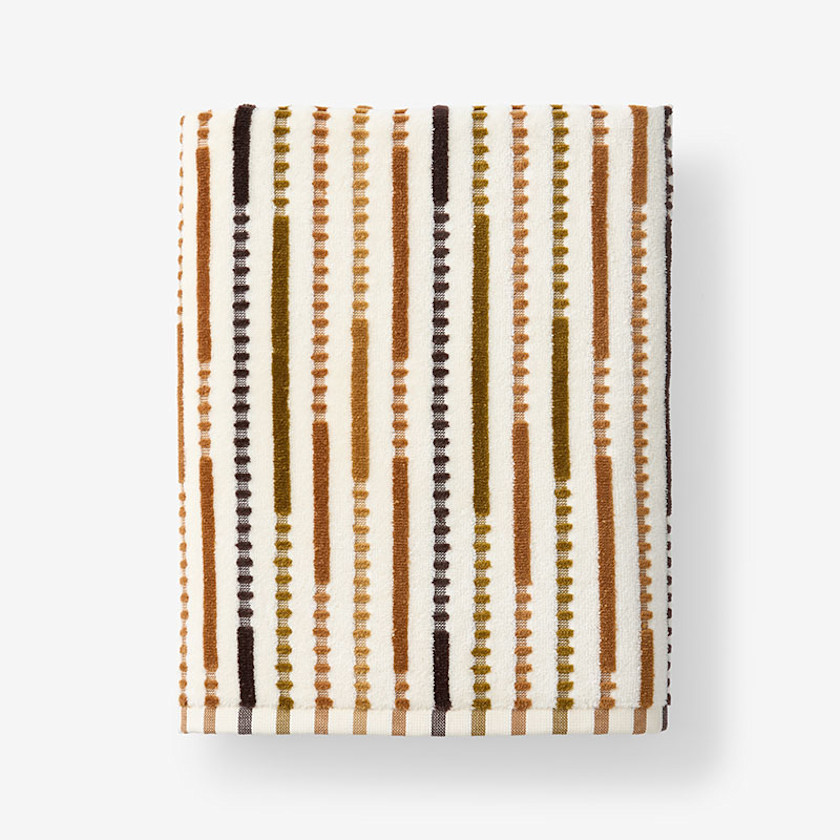 Stripe Velour Bath Towel