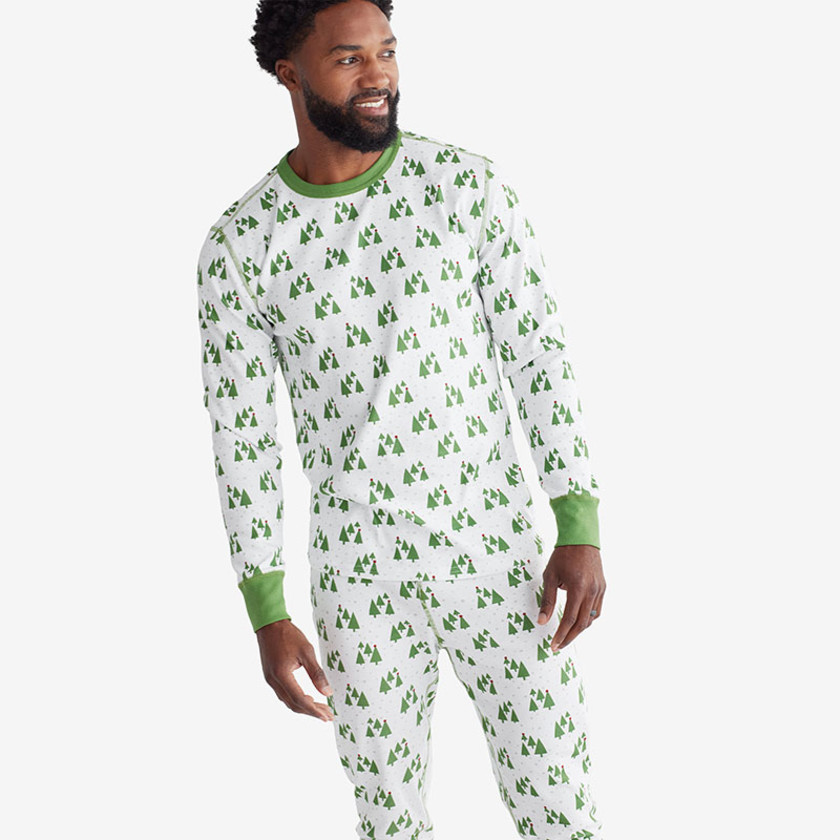 Organic Men's Snug-Fit Print Pajamas Set | The Company Store