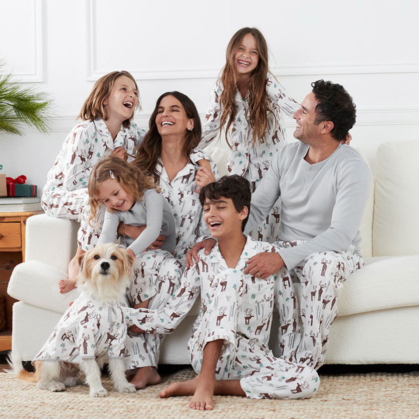 Family Flannel Women's Classic Pajama Set - Winter Deers, L