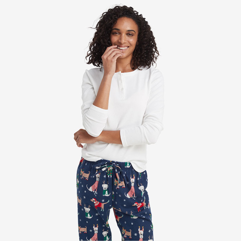 Family Flannel Women's Henley Pajama Set