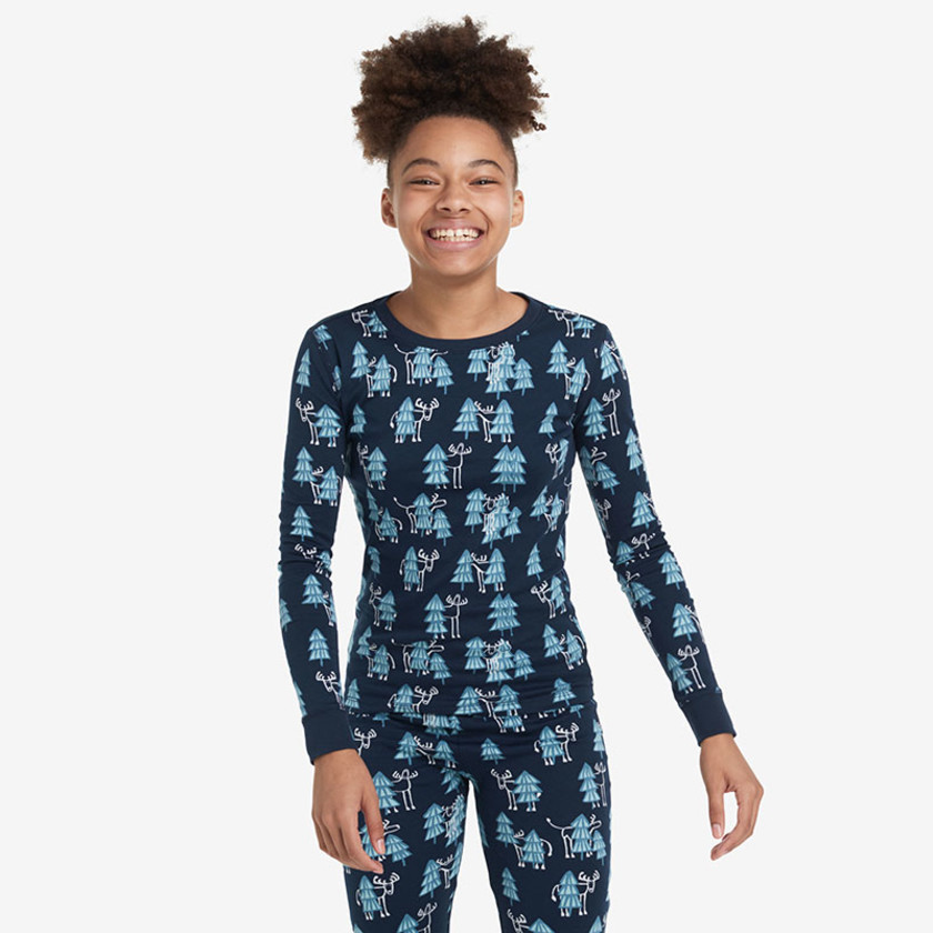 Family Printed Peruvian Cotton Kid's Pajama Set