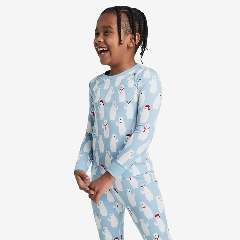 Family Printed Peruvian Cotton Kid's Pajama Set