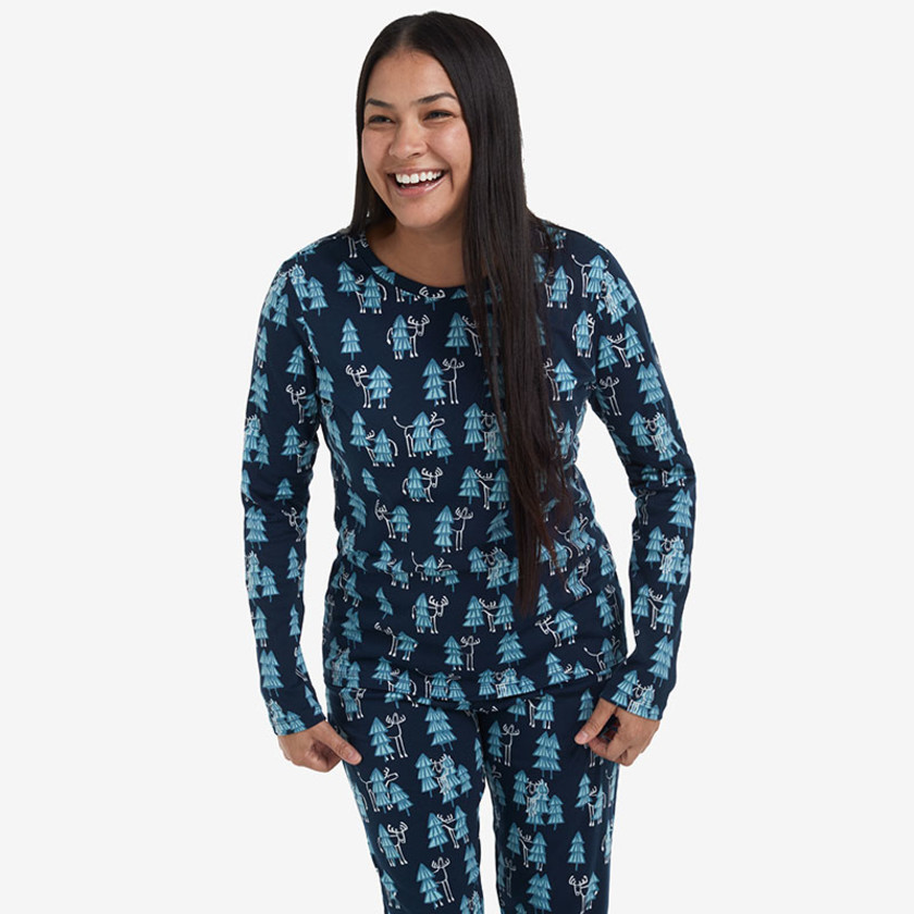 Family Printed Peruvian Cotton Women's Pajama Set