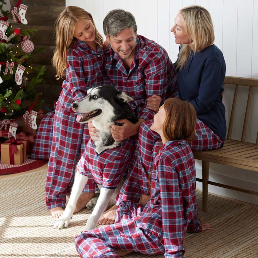 Family Flannel Pet Pajamas,Nantucket
