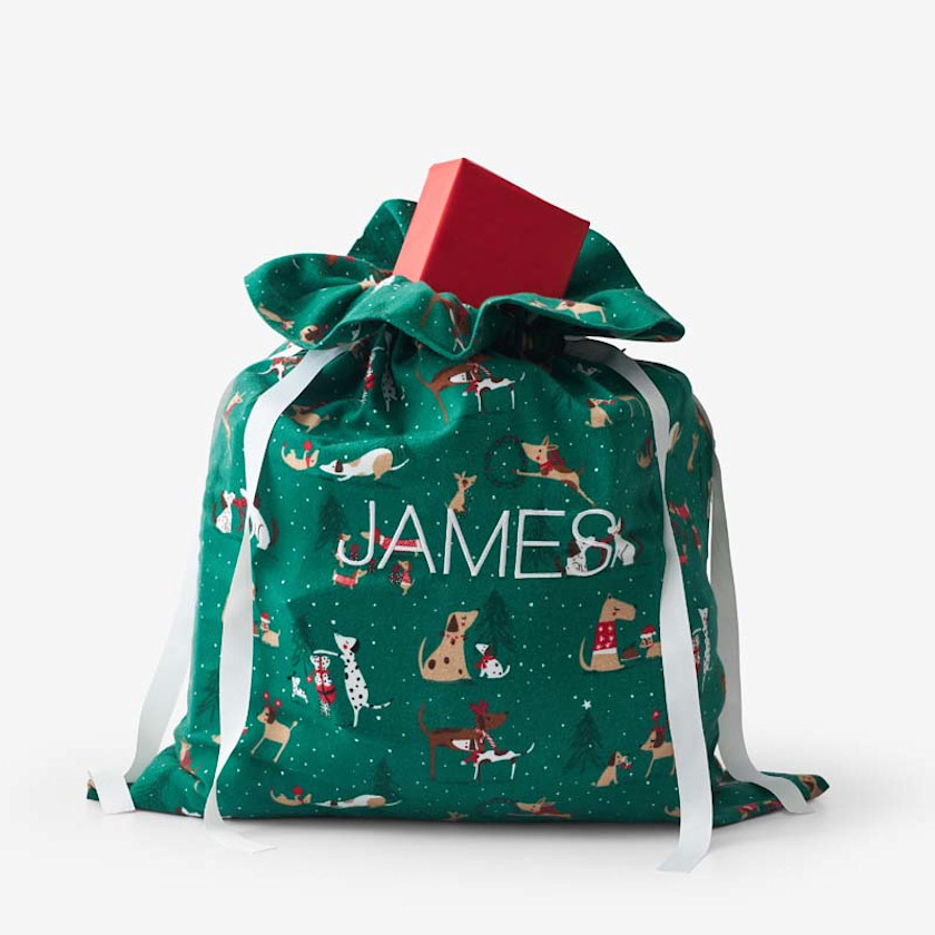 Flannel Holiday Gift Bag