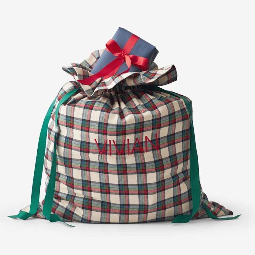 Flannel Holiday Gift Bag