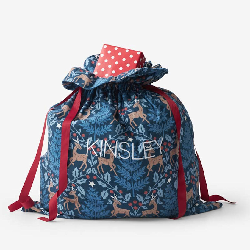 Flannel Holiday Gift Bag