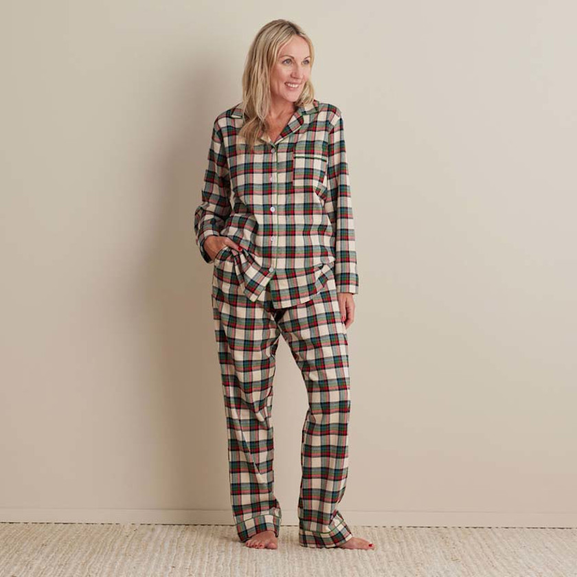 Family Flannel Women's Button-Down Pajama Set