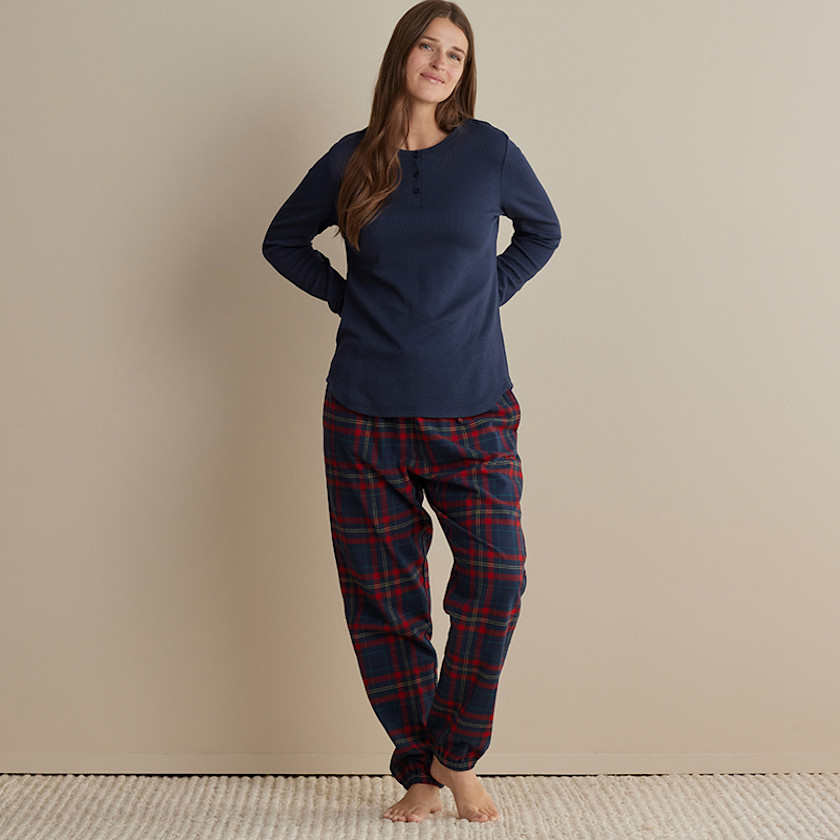 Family Flannel Women's Jogger Pants Pajama Set