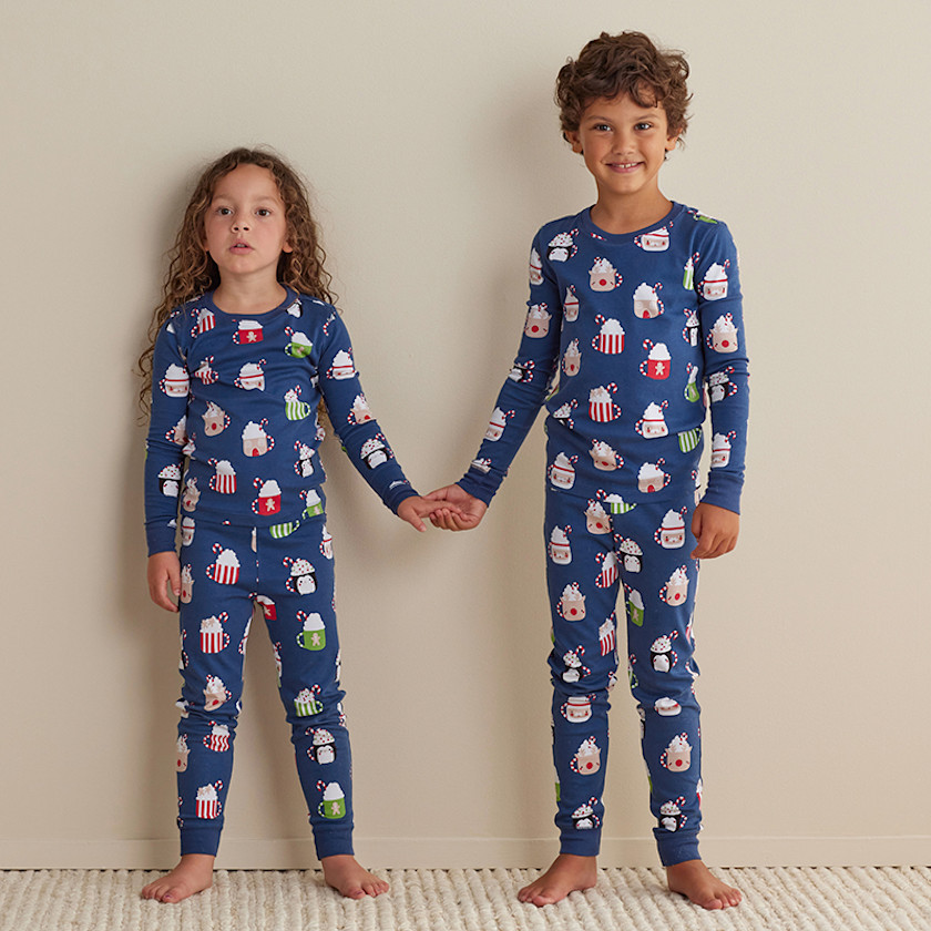 Family Printed Peruvian Cotton Kid's Pajama Set