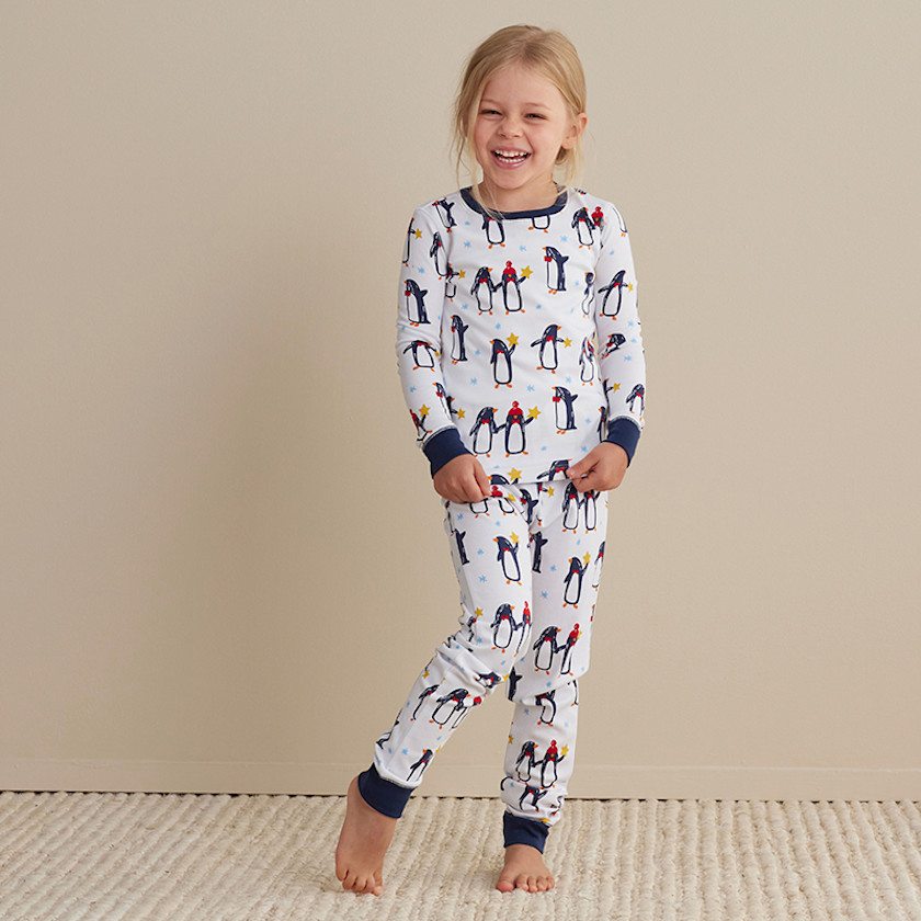 Family Printed Peruvian Cotton Kid's Pajama Set