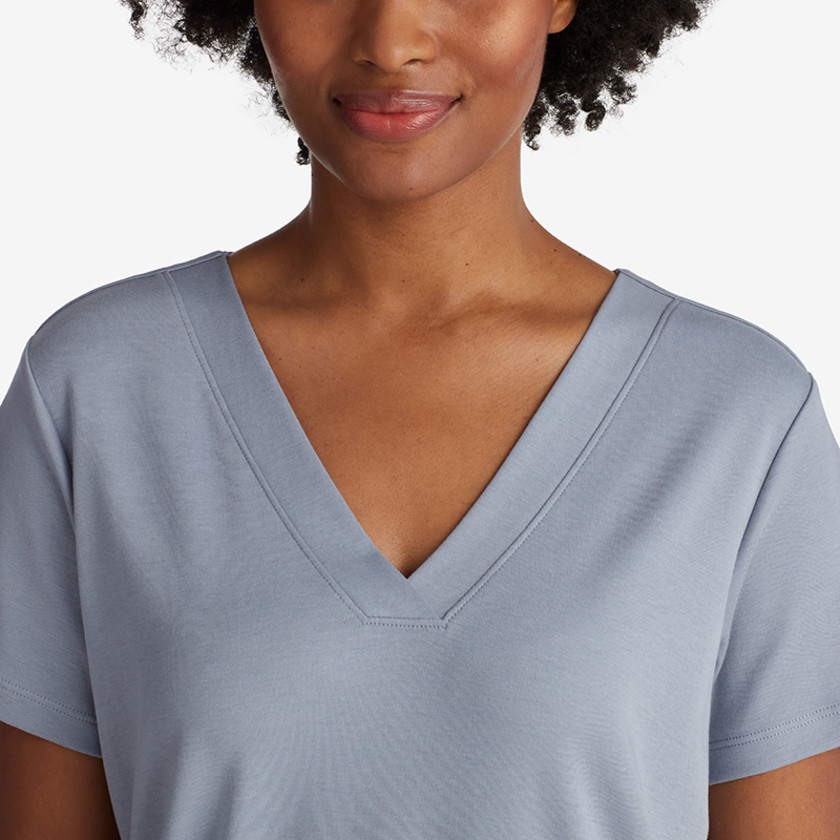 Pima Cotton Nightshirt - Black, L,Black