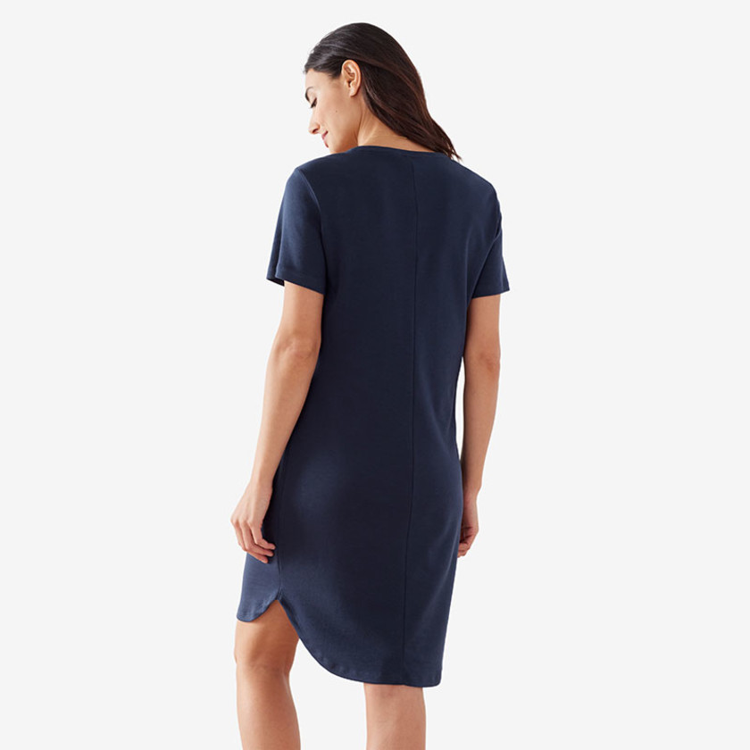 Pima Cotton Nightshirt - Navy, XS,Navy