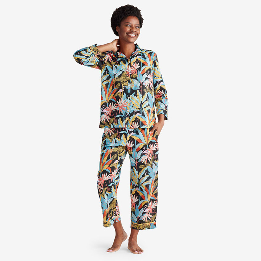 Printed Voile Women's Pajama Set