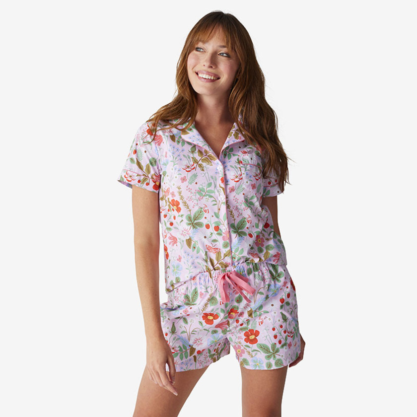 Poplin Women's Shorts Set