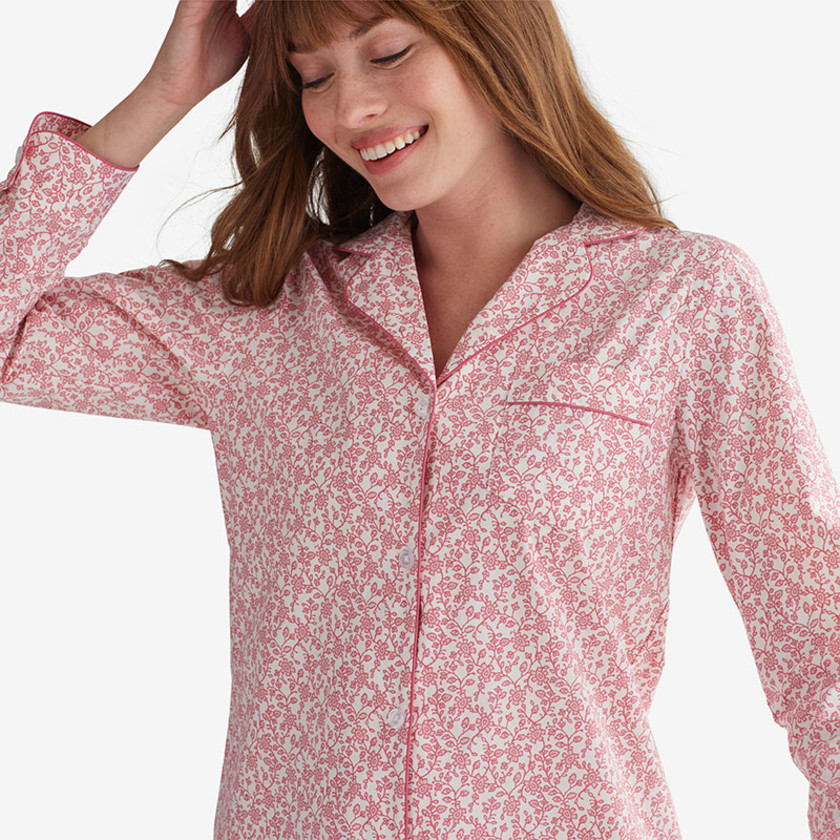 Poplin Women's Nightshirt - Paisley Vine, XXL,Paisley Vine