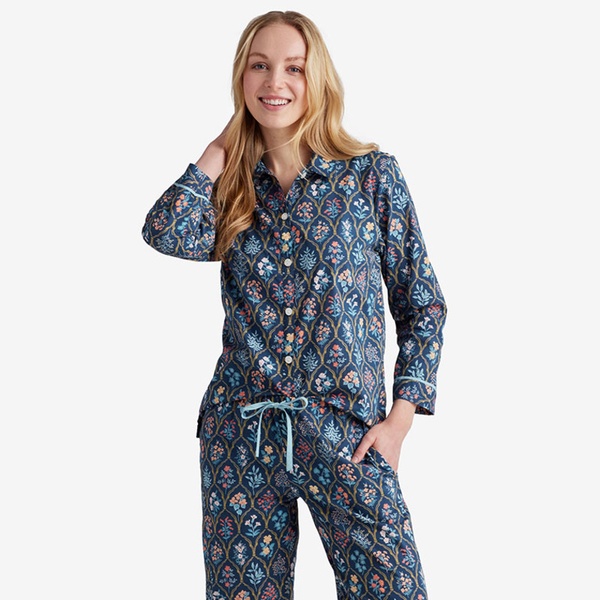 Printed Voile Women's Pajama Set