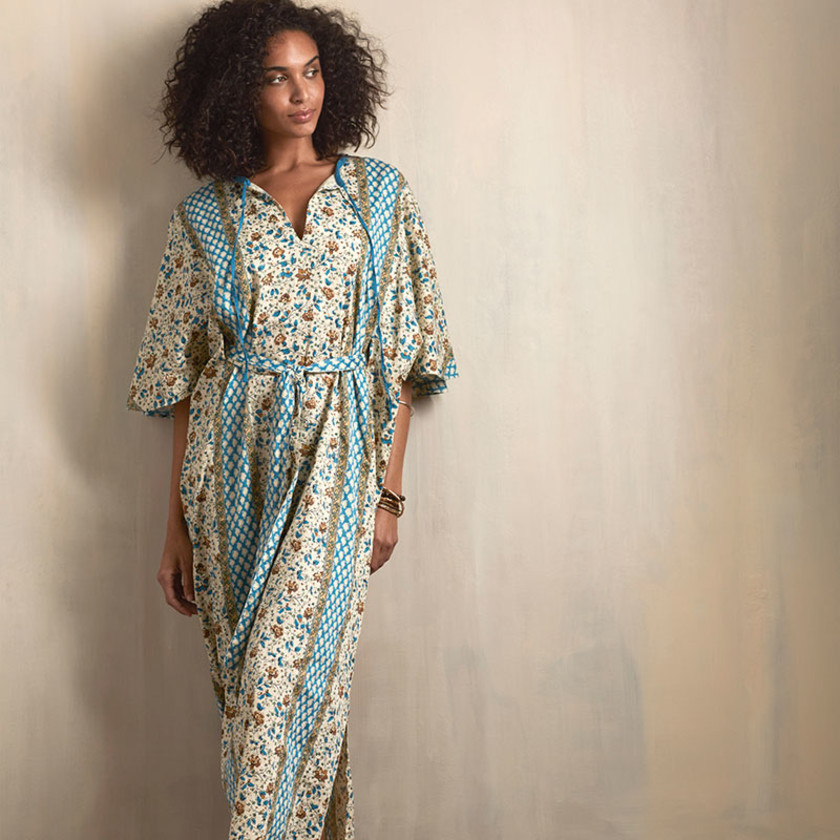 Women's Caftan - Floral, S/M,Floral
