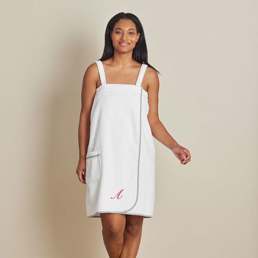 Contrast Piping Women's Shower Wrap