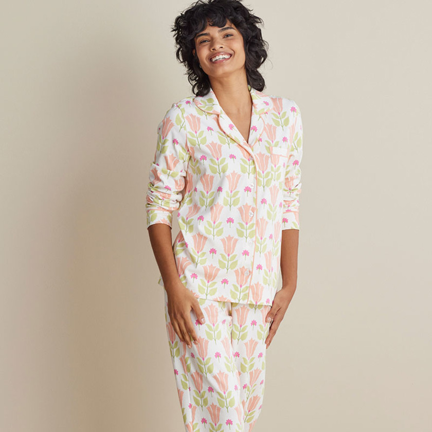Printed Peruvian Cotton Women's Pajama Set