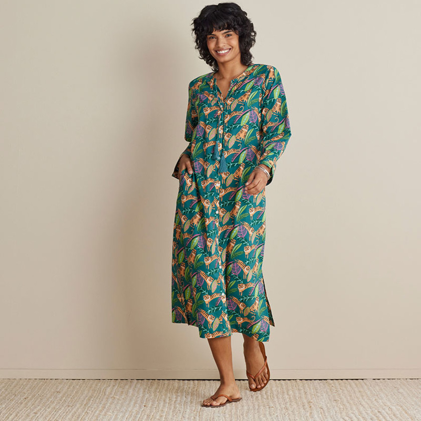 Printed Voile Women's Caftan