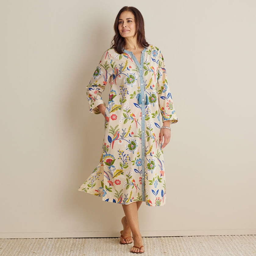 Printed Voile Women's Caftan