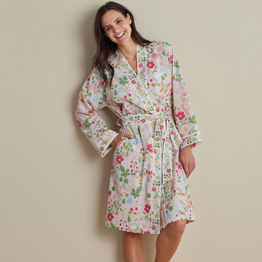 Printed Voile Women's Kimono Robe