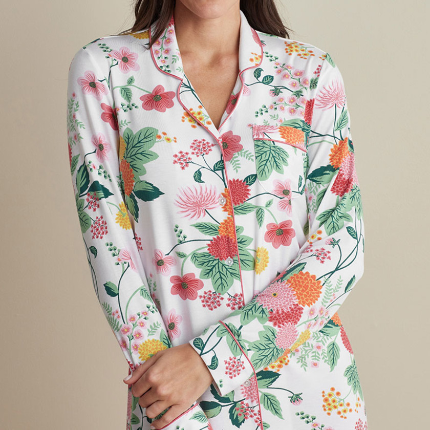 TENCEL™ Modal Jersey Knit Nightshirt - Dahlia, XXL,Dahlia