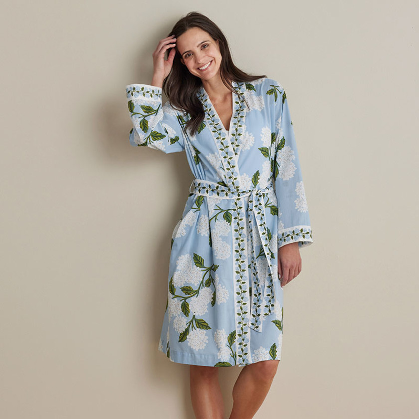 Printed Voile Women's Kimono Robe
