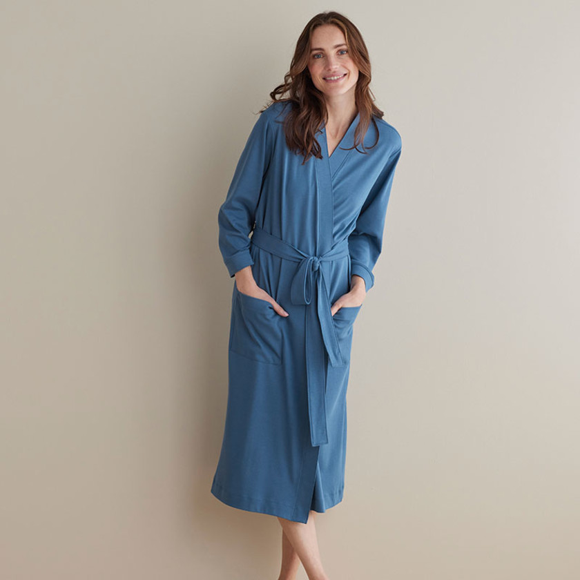 Pima Cotton Kimono Robe