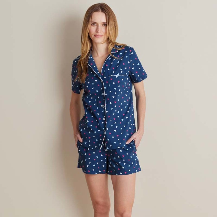 Printed Poplin Women's Shorts Set