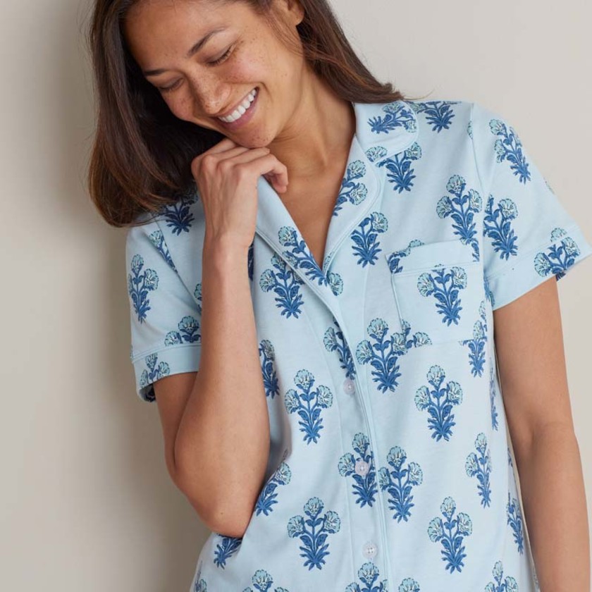 Printed Peruvian Cotton Women's Shorts Set - Suhana, XXL,Suhana