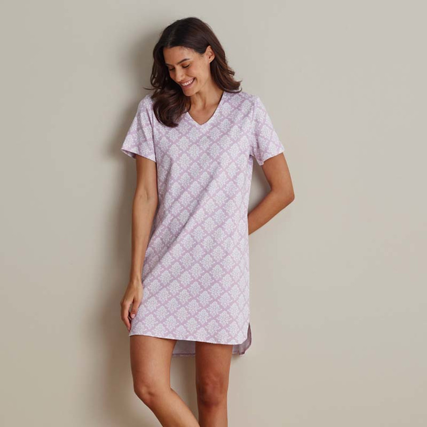 Printed Pima Cotton Women's Nightshirt
