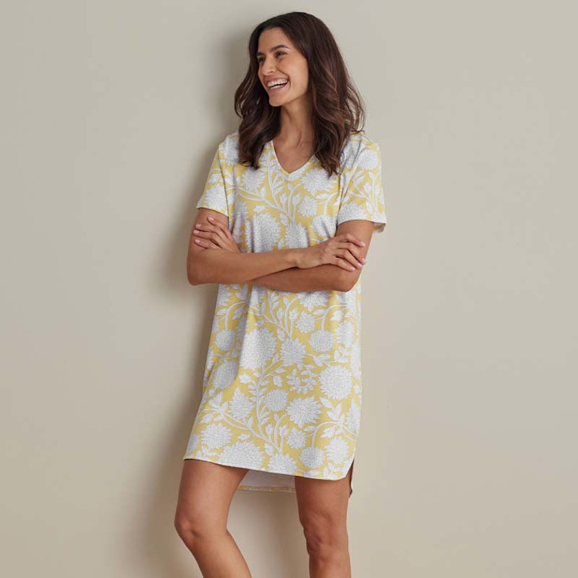Printed Pima Cotton Women's Nightshirt