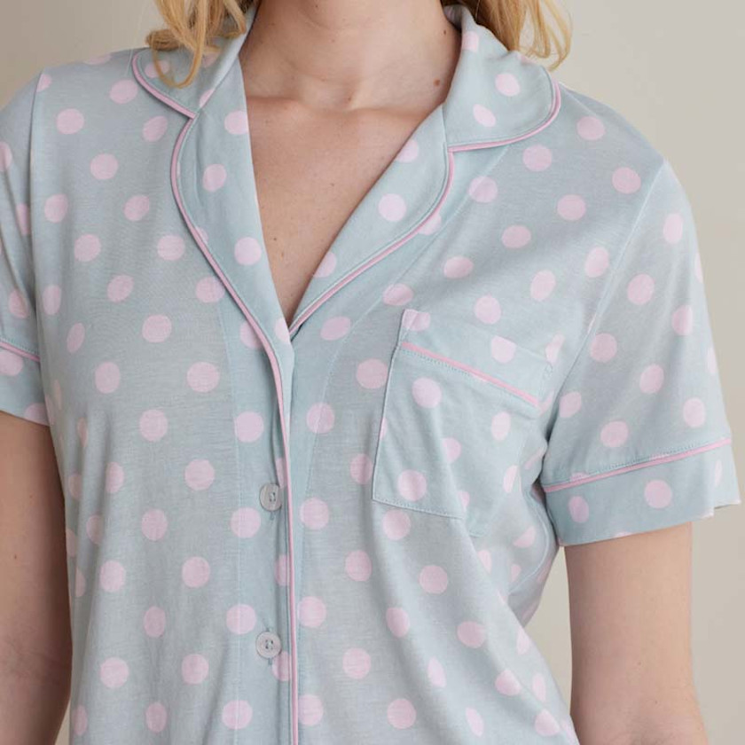 Cotton Modal Women's Shorts Set,Pretty Dot