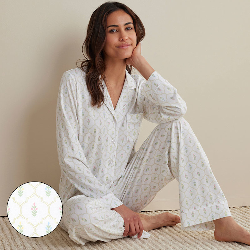 Cotton Modal Women's Button-Down Pajama Set