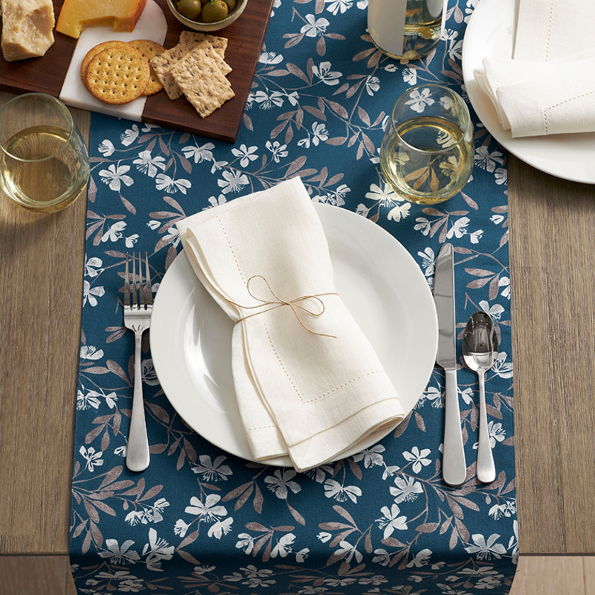 Linen Napkins, Set of 4,White