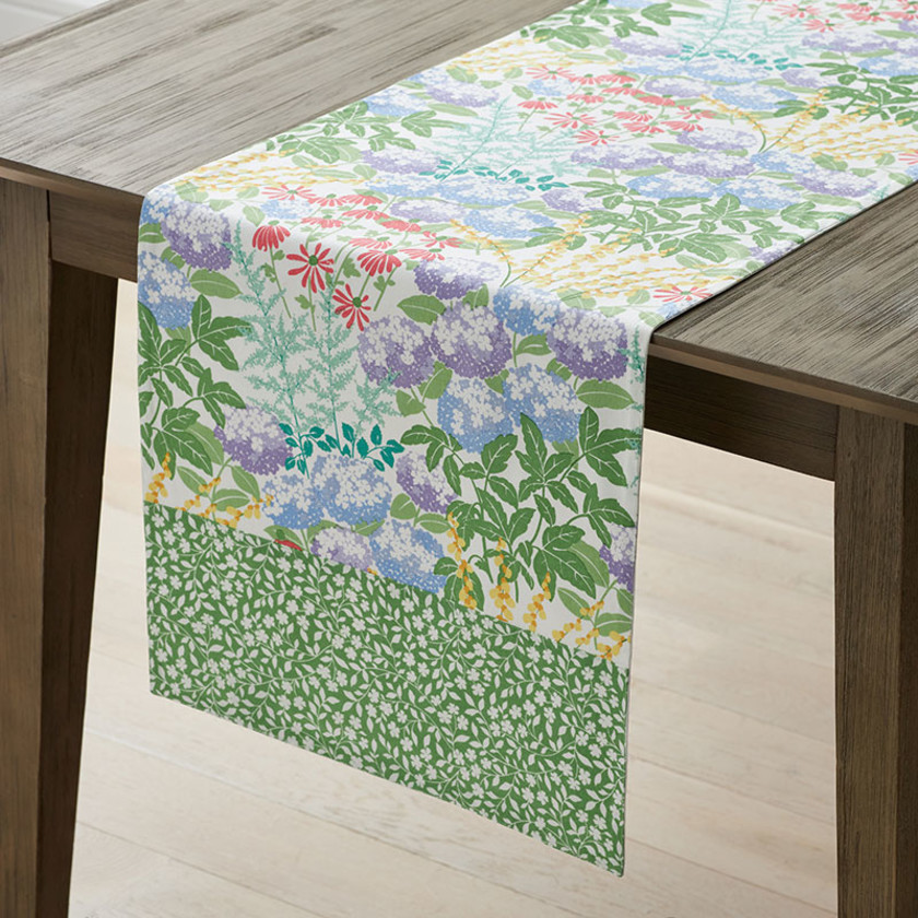 Garden Floral Cotton Table Runner