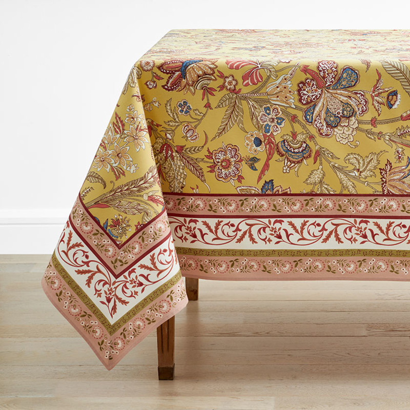 Garden Floral Cotton Tablecloth