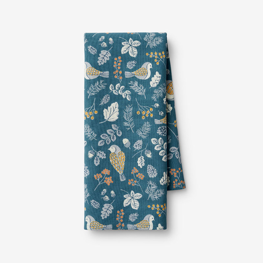 Seasonal Printed Cotton Tea Towel