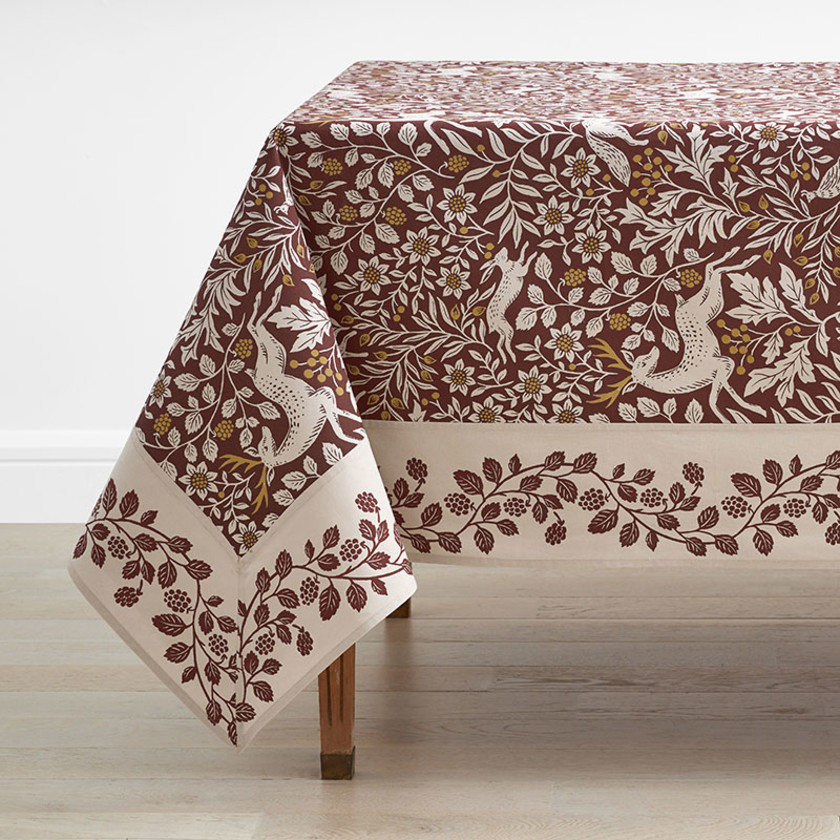 Seasonal Printed Cotton Tablecloth