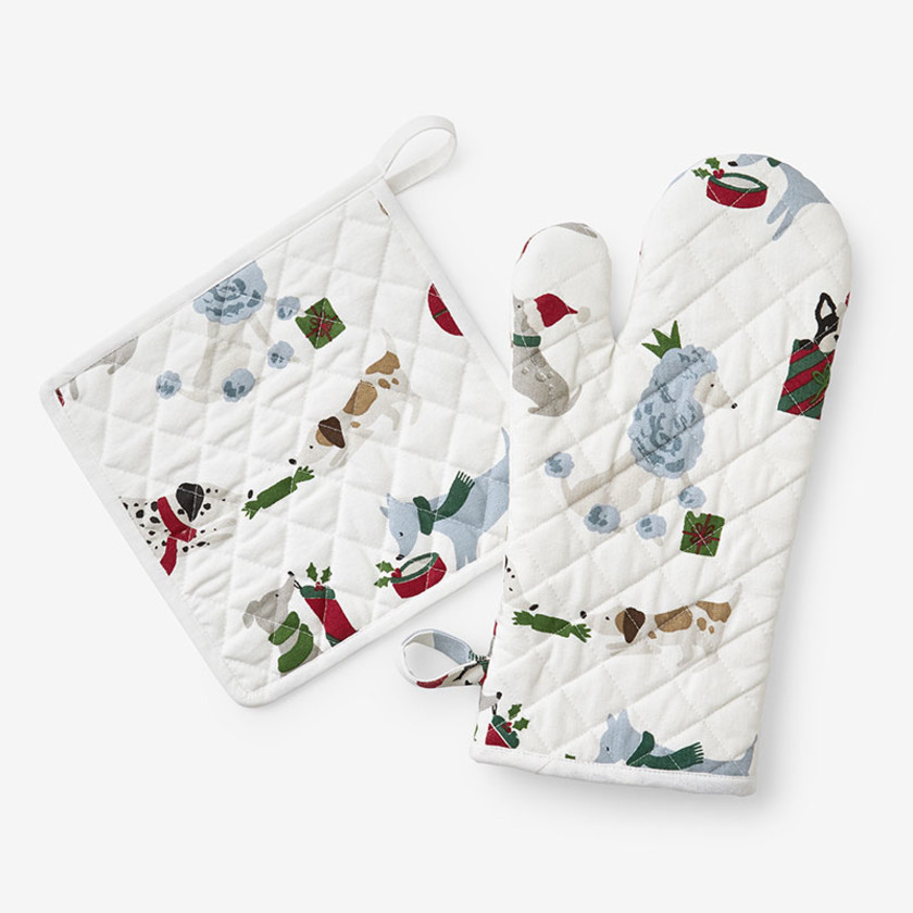 3 Pece Ktchen Towel, Oven Mtt, Pot Holder Set, Heavy Qualty, Green