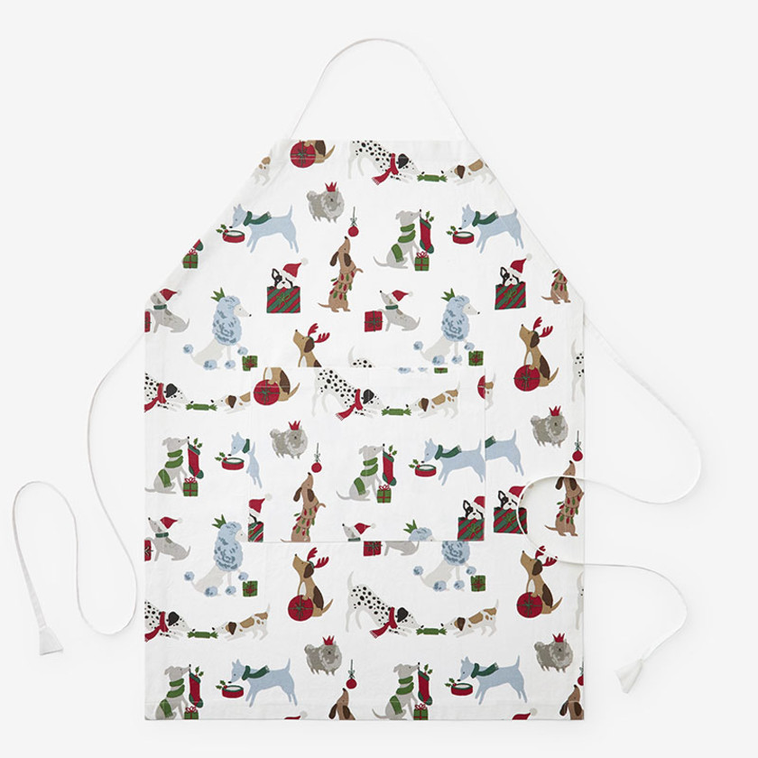 Holiday Printed Cotton Apron