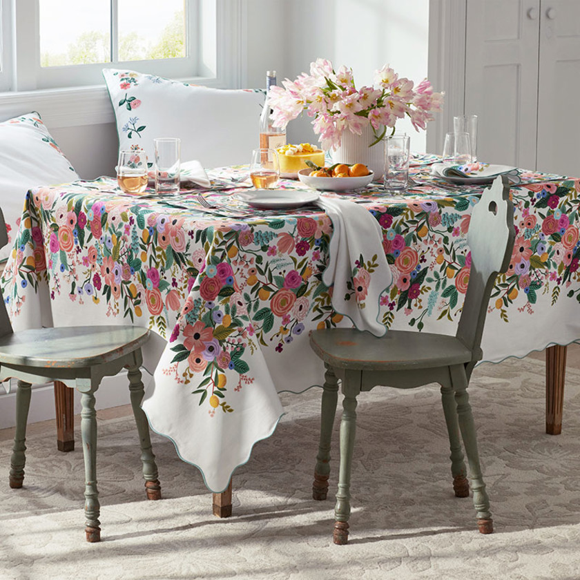 Garden Party Tablecloth - Pink, 70 in. x 90 in.,Pink